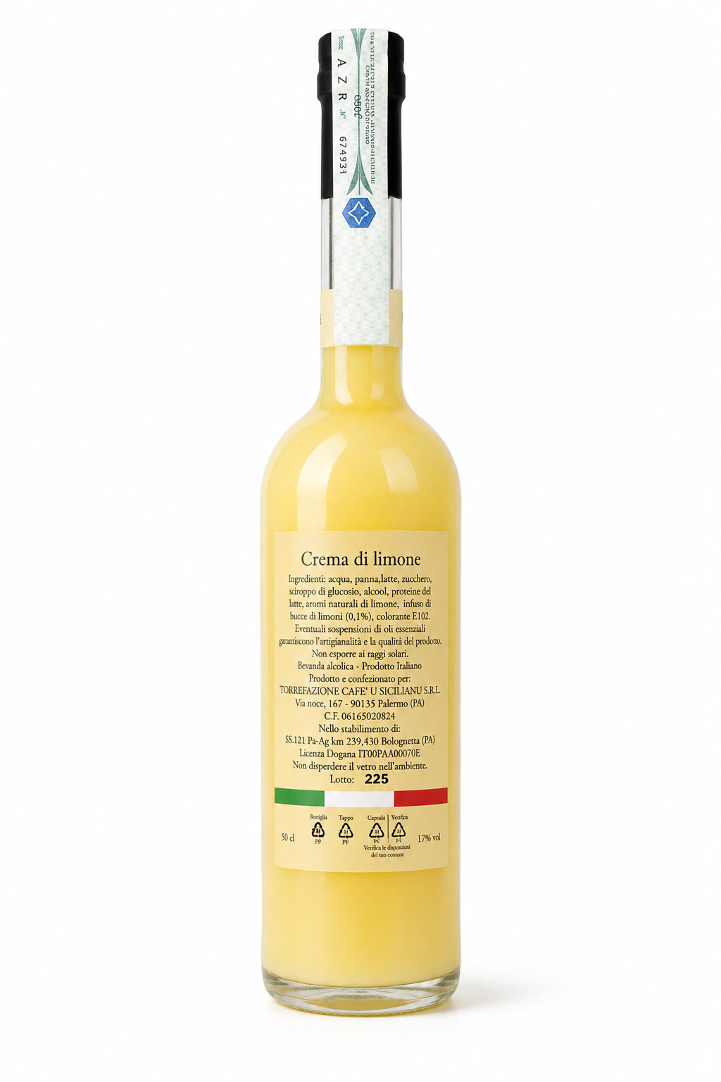 Crema di Limone Genovese – Liquore Cremoso al Limone 50 cl