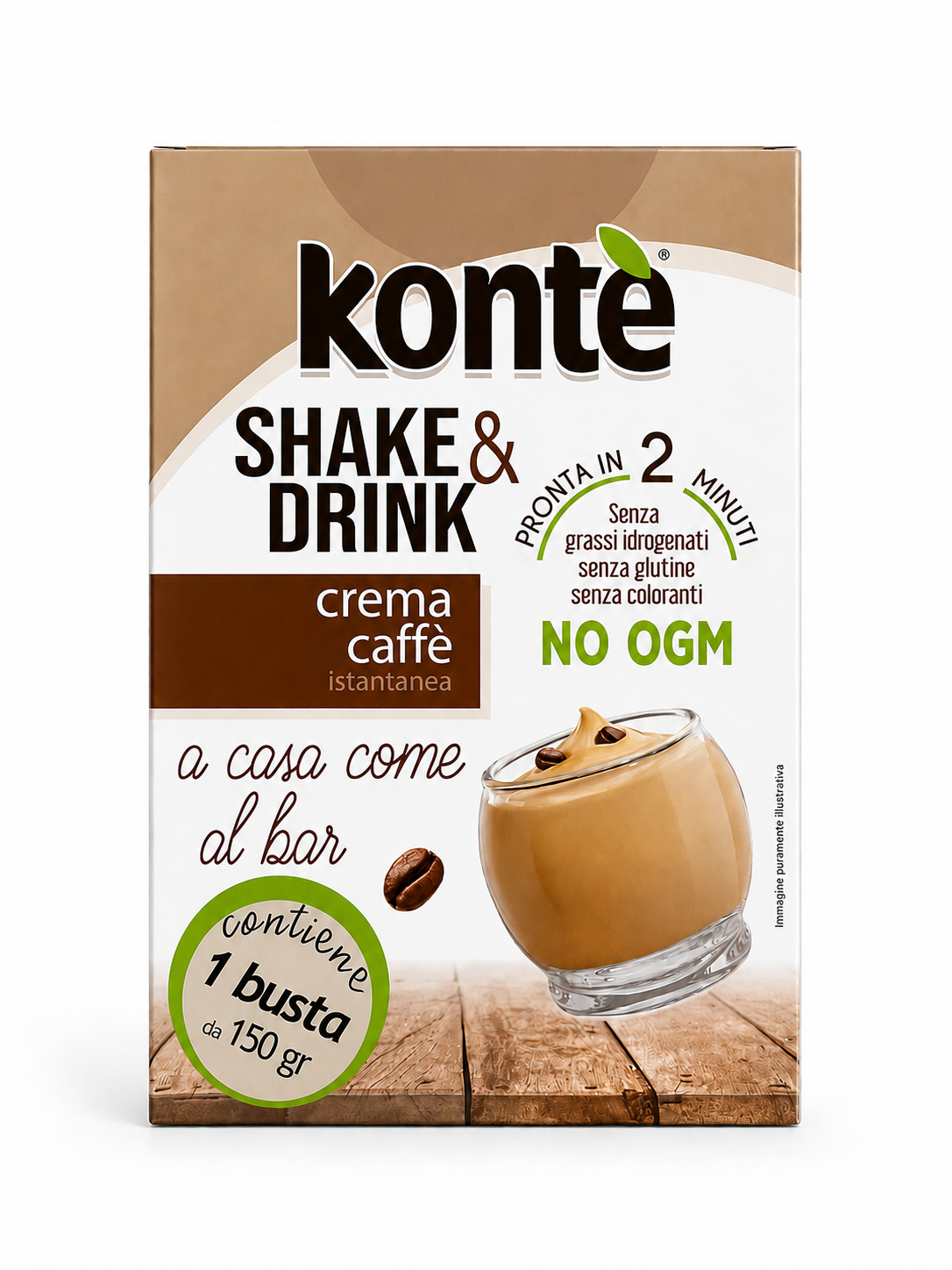 Crema Caffè Fredda Istantanea Kontè Shake & Drink – Busta da 130 g